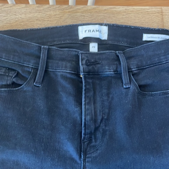 FRAME Black Le Skinny Jeanne (29) - Picture 3 of 4